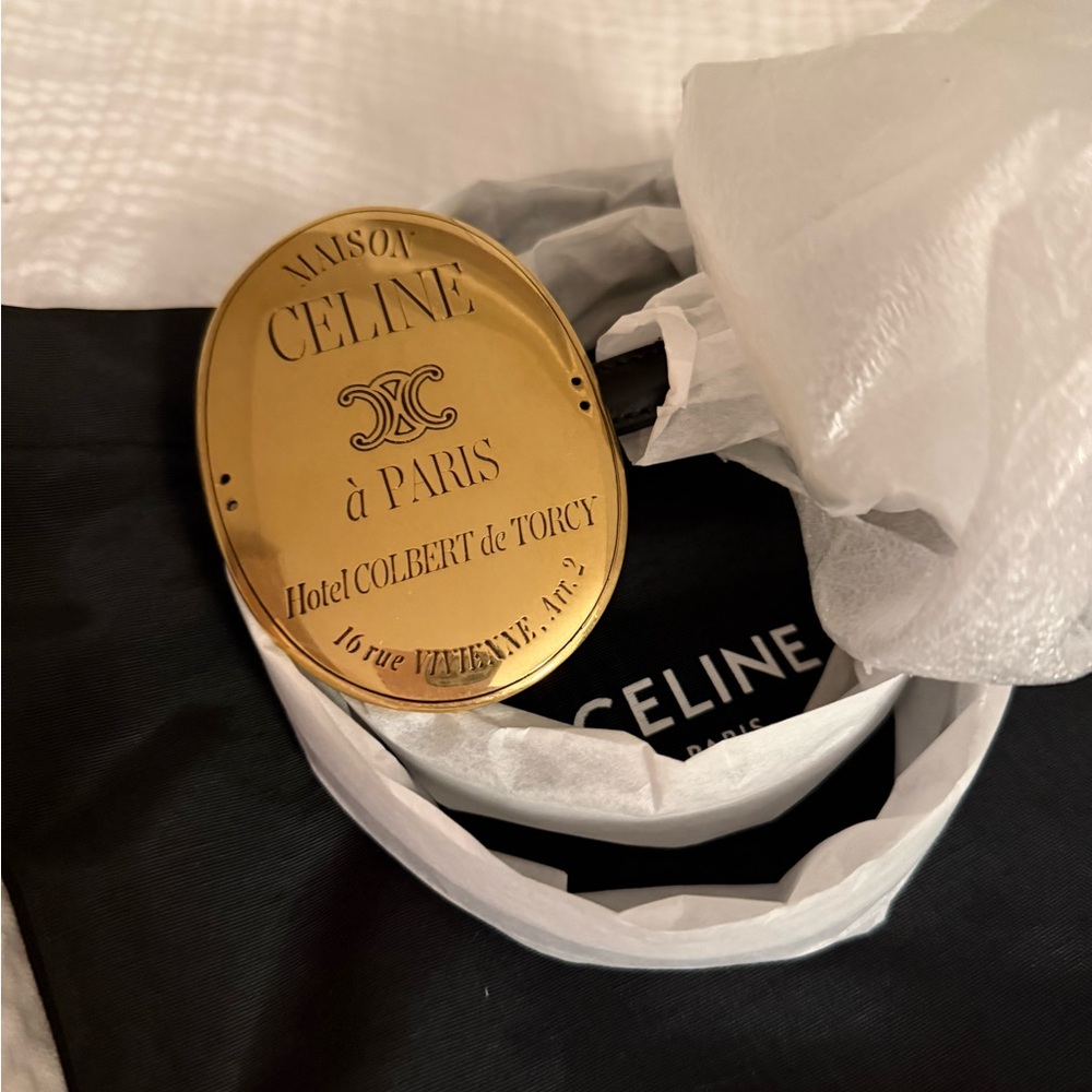 Celine Teen Belt with Gold Belt Buckle - Picture 12 of 13